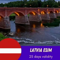 Latvia eSIM 25 Days