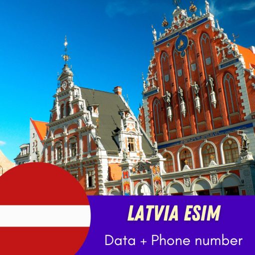 Latvia eSIM with phone numberLatvia eSIM with phone number